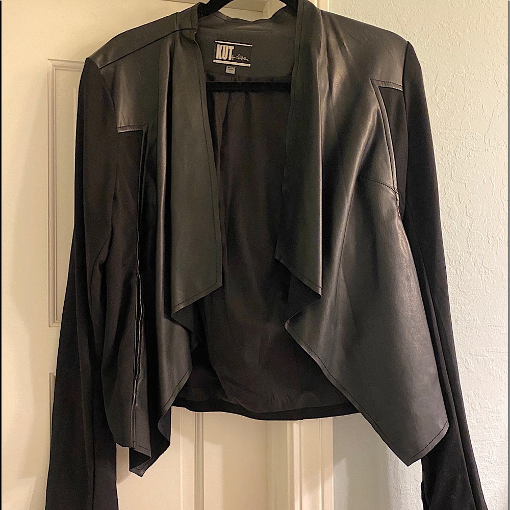 Faux leather jacket